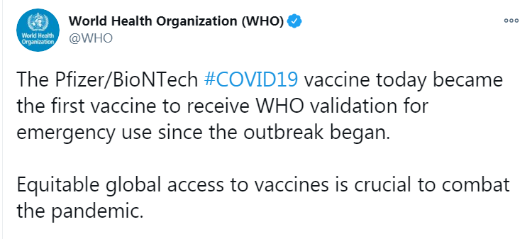 Скриншот 1 из Твиттера ВОЗ dqxikeidqxiqqeant