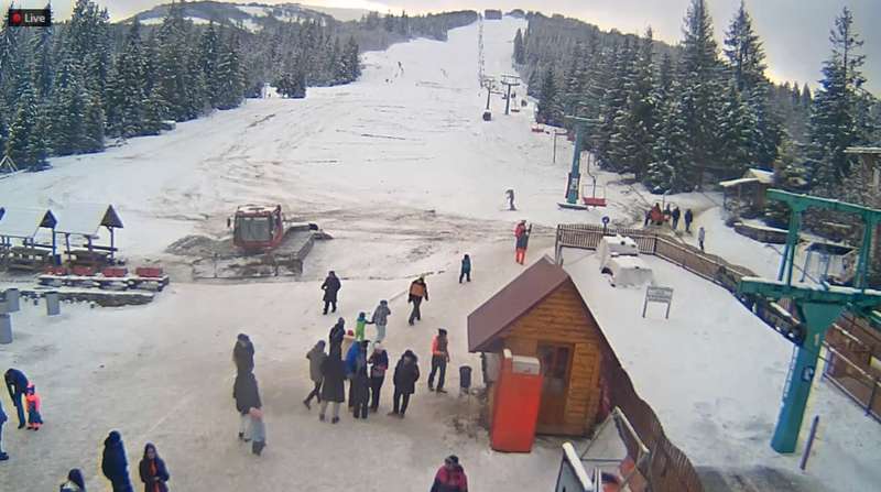 Туристы на курорте Пилипец