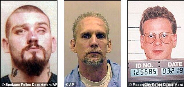 Слева направо: Дэниел Льюис Ли, Уэсли Айра Пурки, Дастин Ли Хонкен.