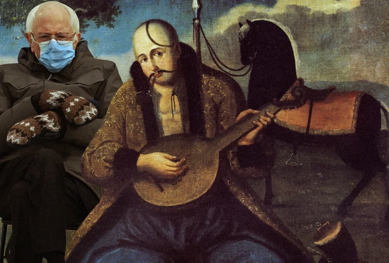 Сандерс на известной картине