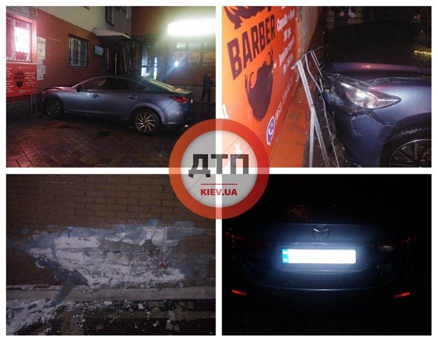 В Киеве девушка на скорости протаранила стену dqxikeidqxitkant