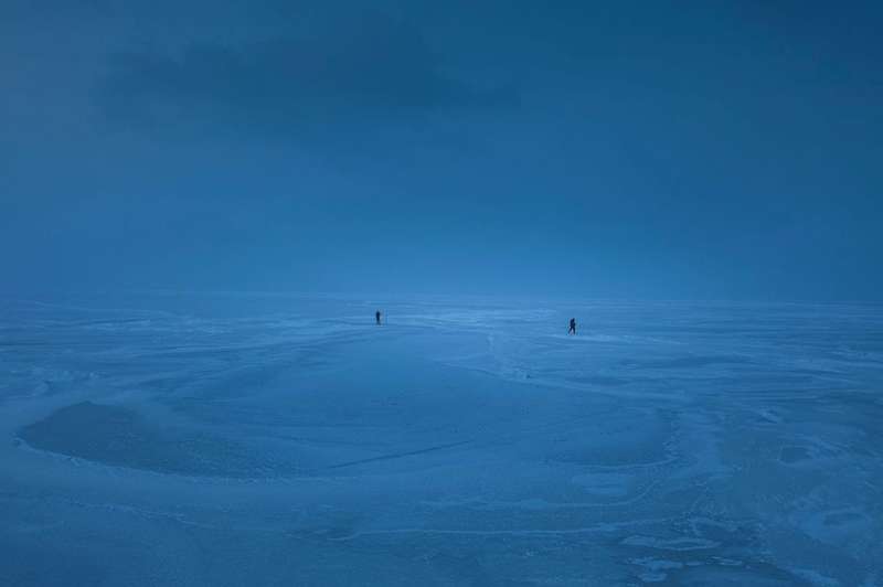 Замерзшее Киевское море