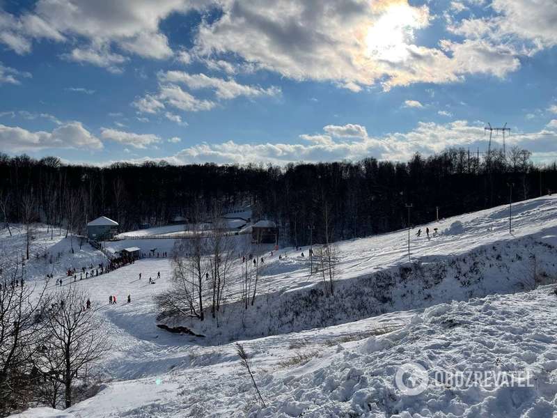Лыжные спуски под Киевом