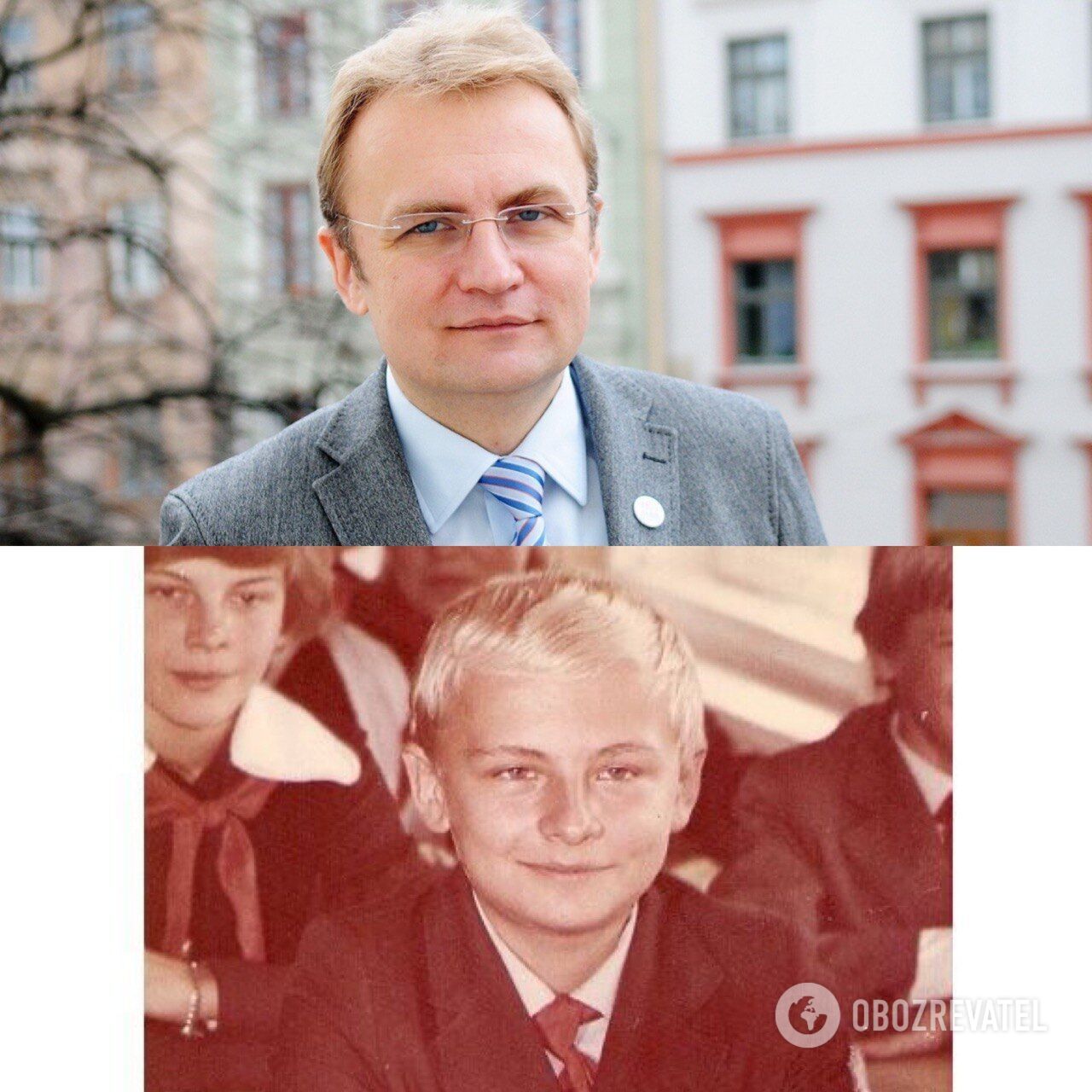 Андрей Садовой: в детстве и сейчас.