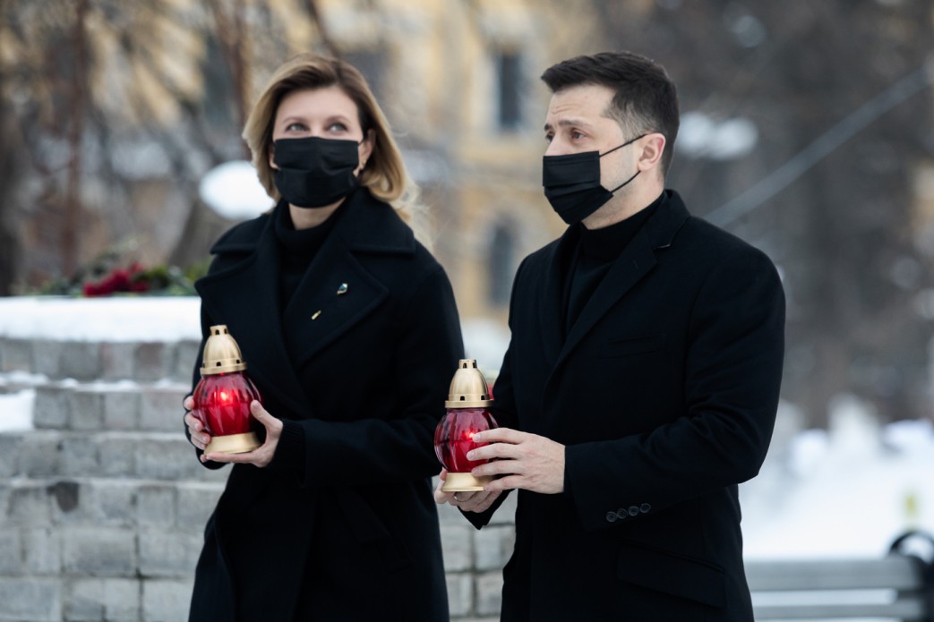 Зеленский с супругой. Фото: ОП dqxikeidqxiqqeant