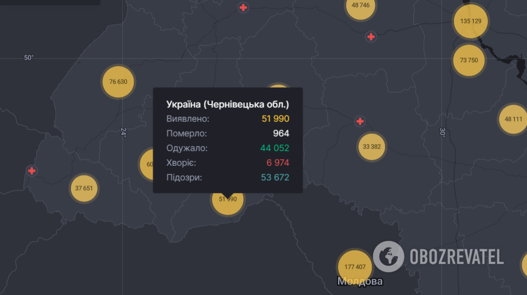 Коронавирус в Черновицкой области. Статистика dqxikeidqxiqqeant