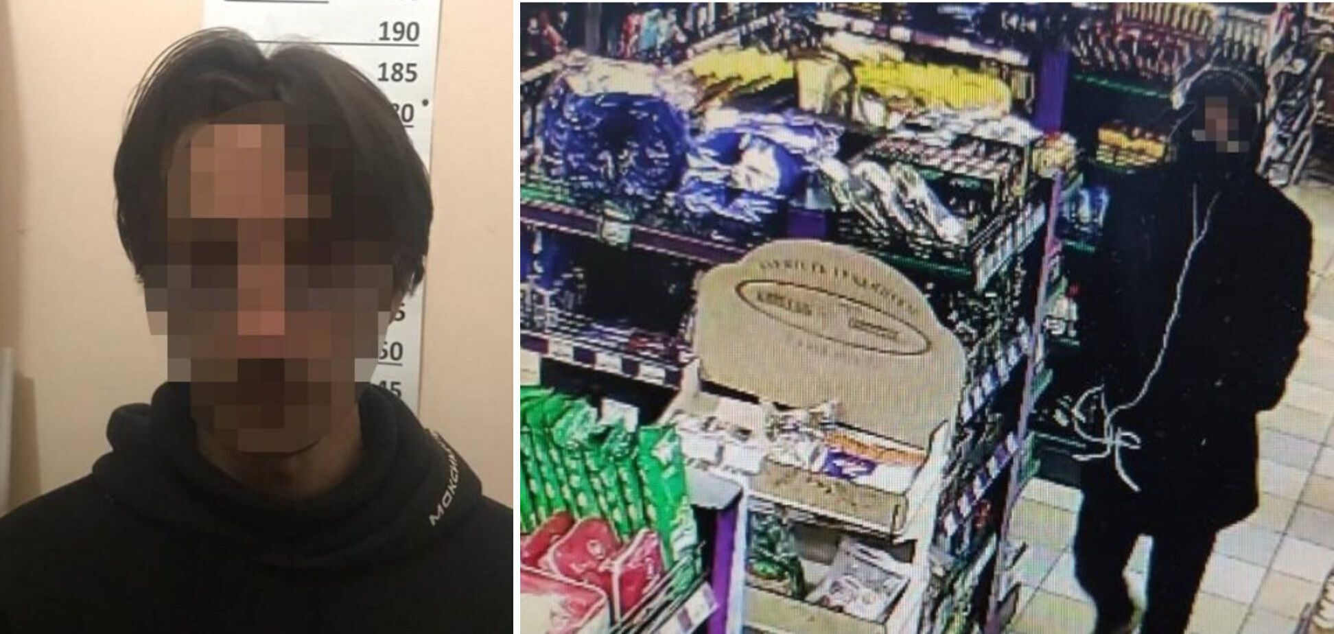 26-летнему грабителю светит 7 лет лишения свободы. Коллаж из фото Нацполиции dqxikeidqxiqqeant