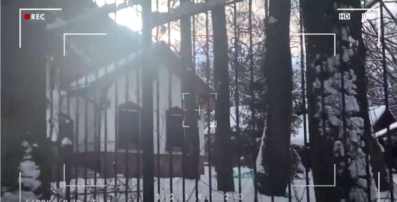 Во дворе певца находятся дрова для камина