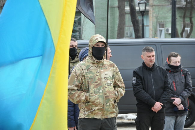 Чествования по случаю Дня добровольца на Михайловской площади в Киеве 02 dqxikeidqxitkant