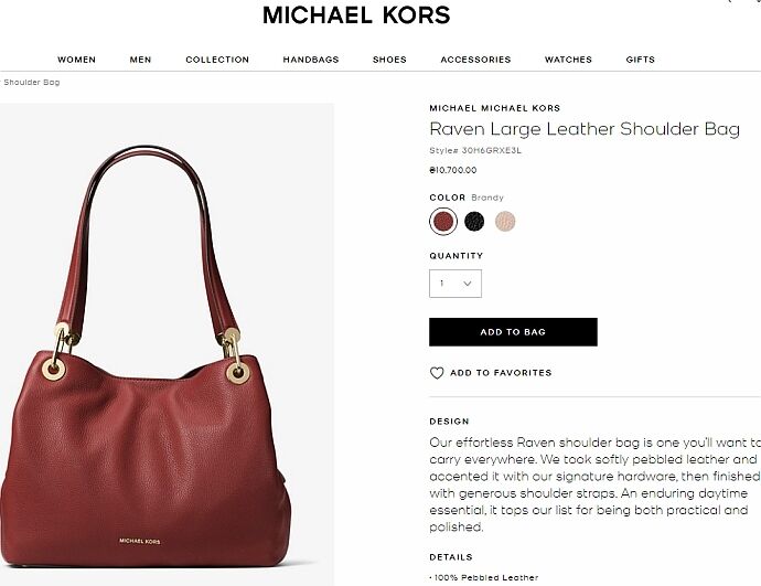 Michael Kors Raven Large    10  