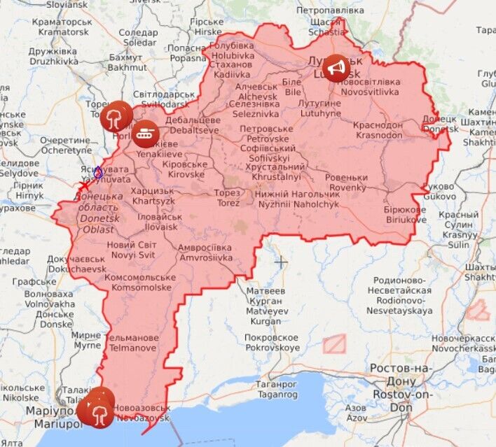 Карта войны на Донбассе dqxikeidqxiqqeant