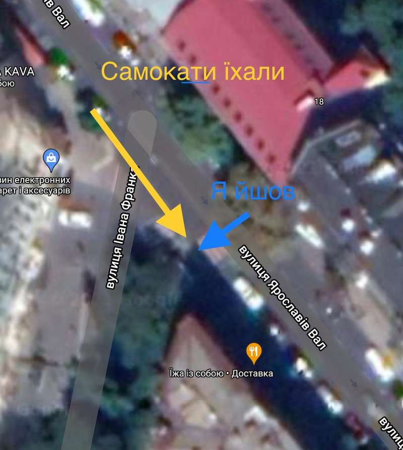 Журналист изобразил схематически, как все произошло.