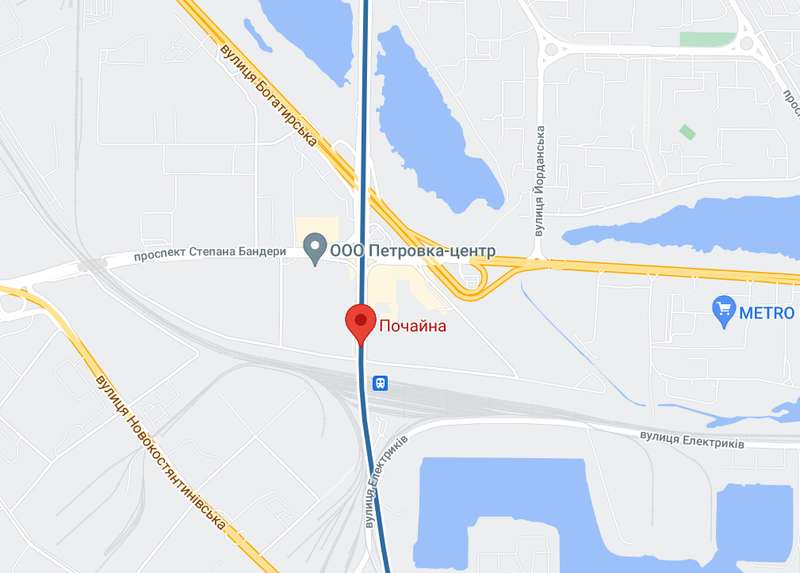 ДТП произошло около станции метро "Почайна". dqxikeidqxiqqeant