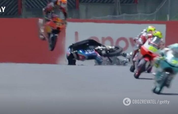 Момент аварии с участием Джейсона Дюпаскье