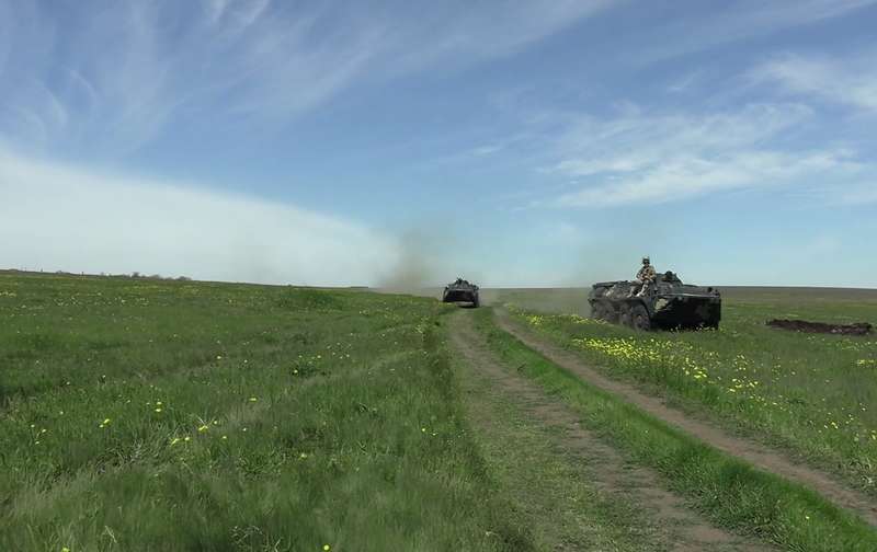 Воины ВСУ работали в приближенных к боевым условиях