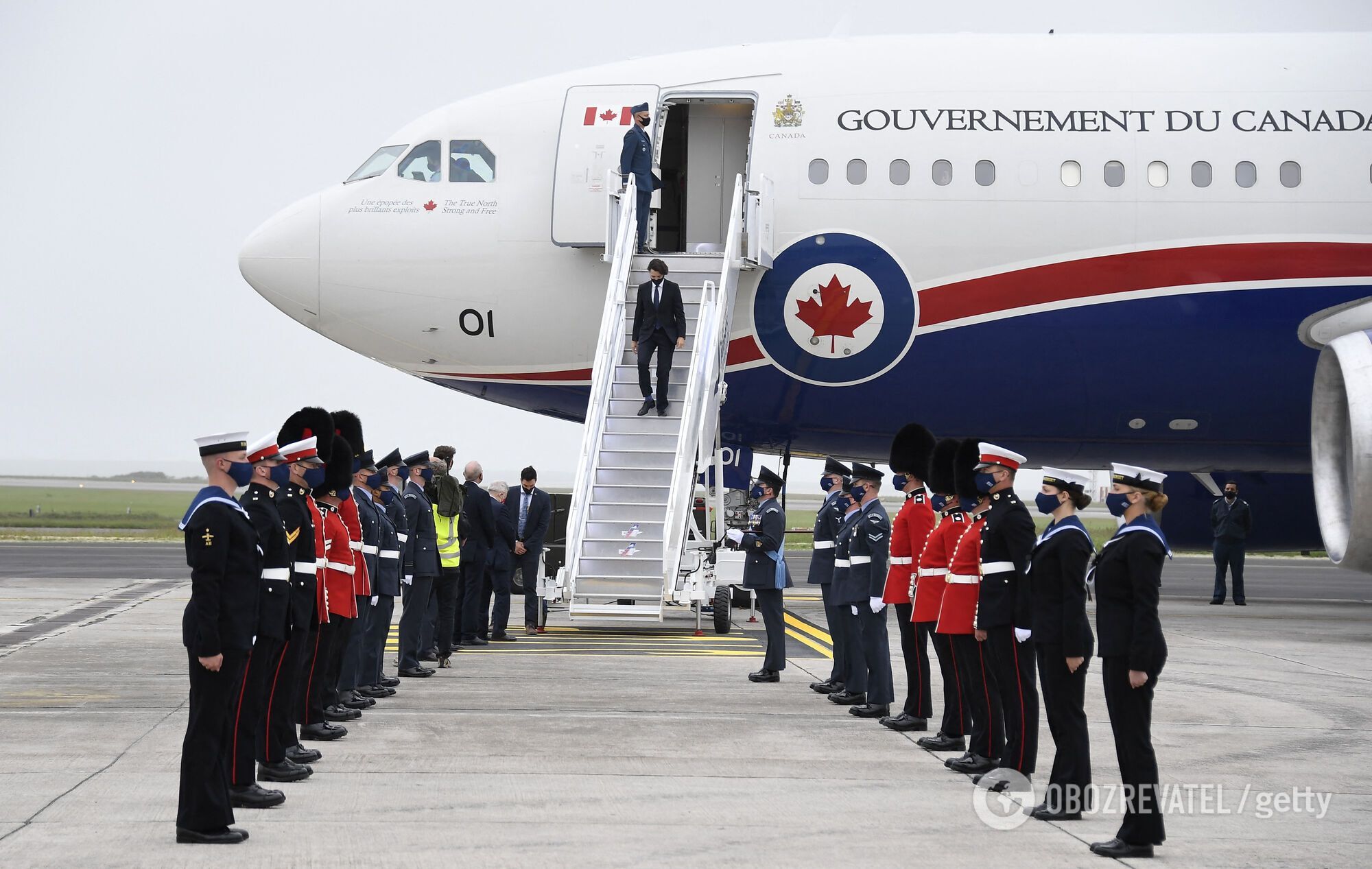Прибытие делегации Канады на саммит G7 dqxikeidqxitkant