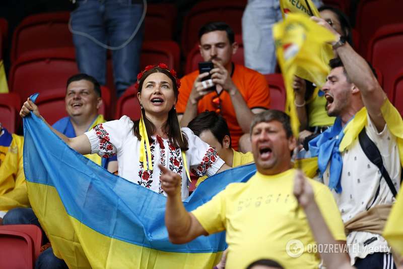 Болельщики сборной Украины