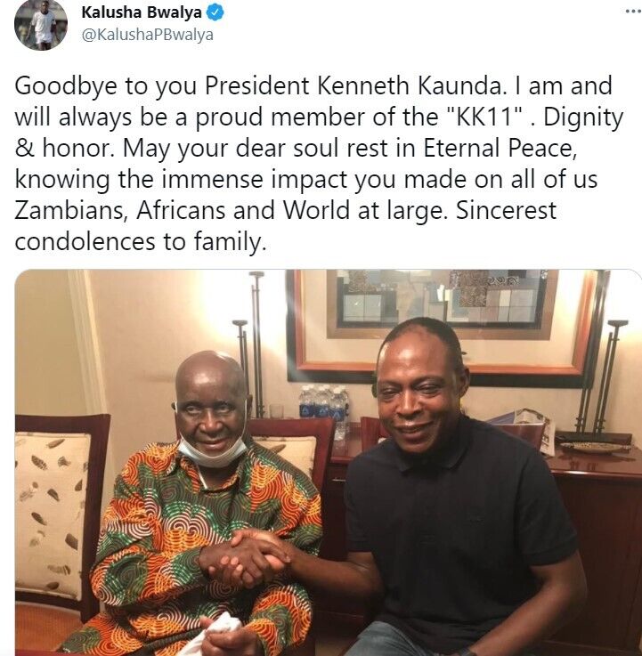 Экс-футболист из Замбии оставил пост о смерти Каунды