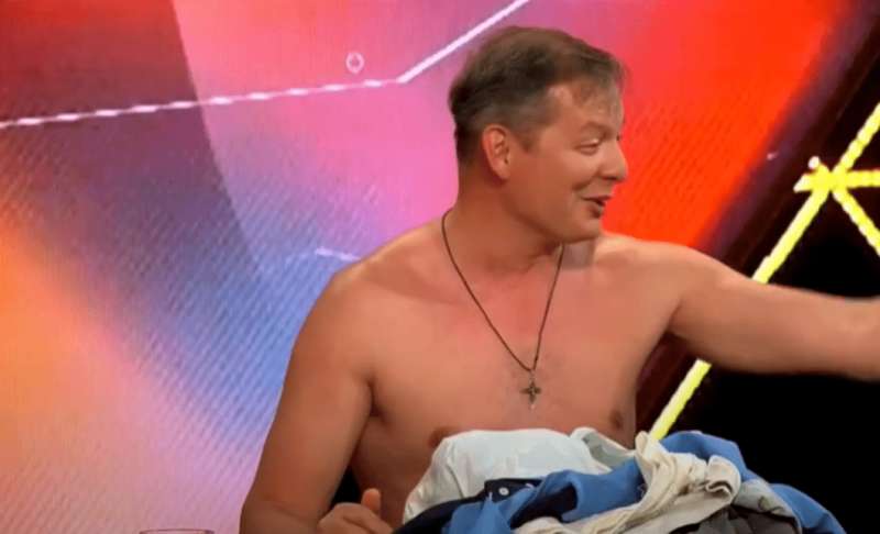 Олег Ляшко, ляшко, ляшко разделся, ляшко новости, прямой эфир, обнажение, луценко, 5 канал, ляшко разделся на тв