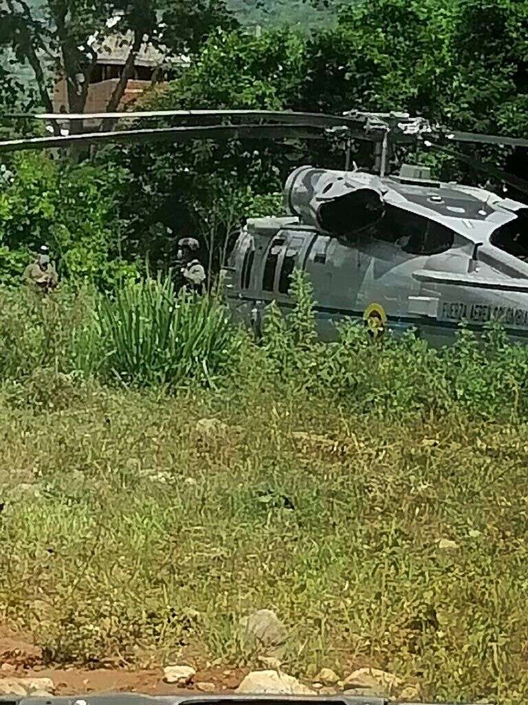 Вертолет, который обстреляли