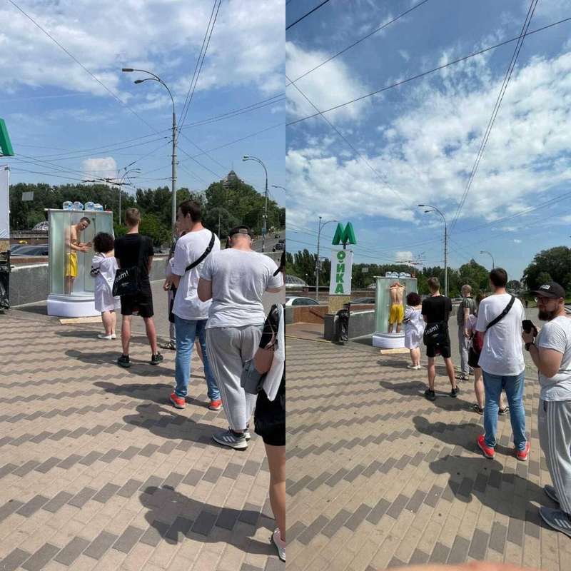 У Києві встановили душову кабінку просто неба dqxikeidqxitkant