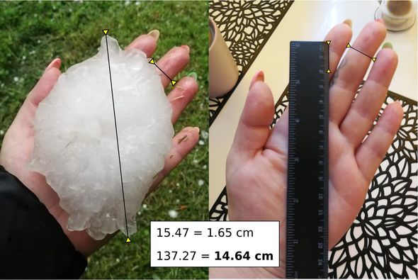 Самая большая градина в Польше dqxikeidqxitkant