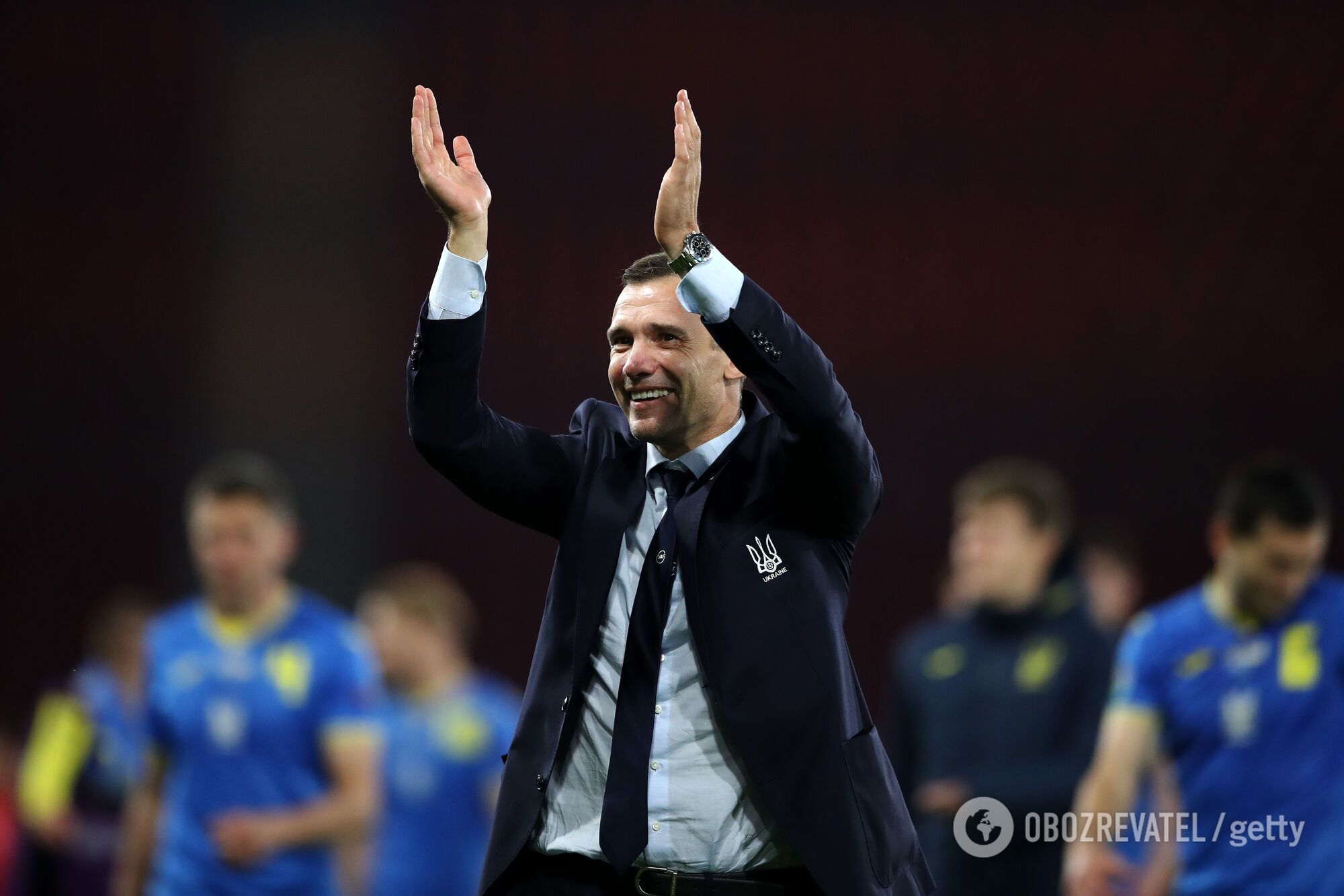 Андрей Шевченко благодарит фанатов.