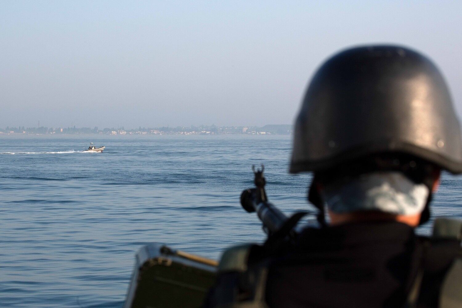 Корабль морской охраны "Подолье" выполнял подобный перечень упражнений