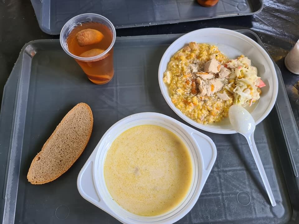 Один из вариантов обеда в ВСУ