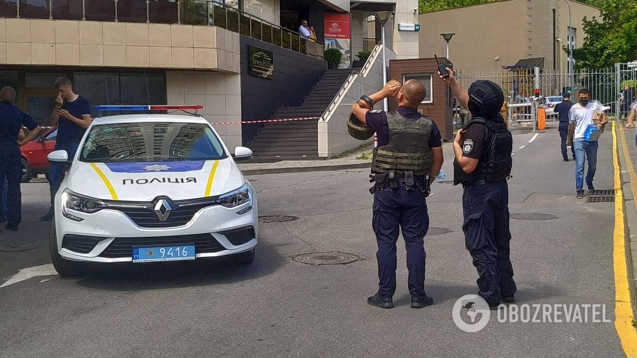 Полиция на месте происшествия.