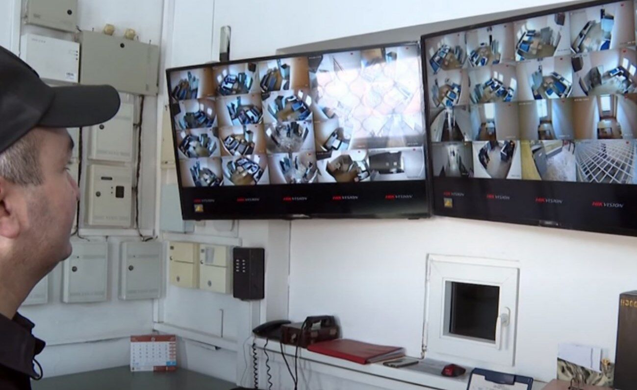Видеонаблюдение в полиции.