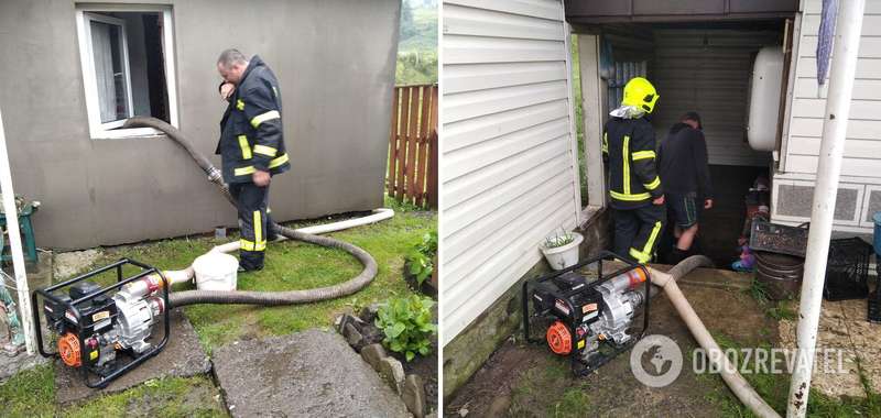 Ликвидация последствий непогоды на Раховщине