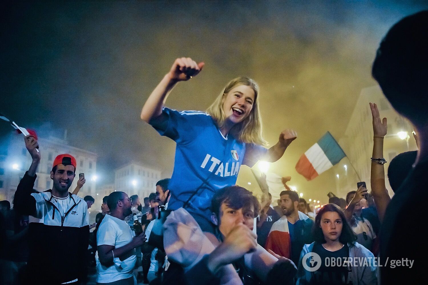 Итальянцы ликуют.