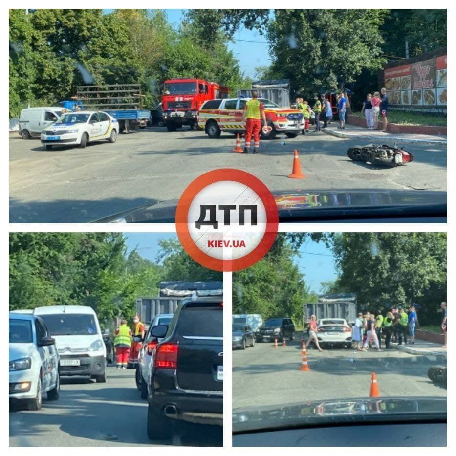 В результате аварии погибла мотоциклистка.