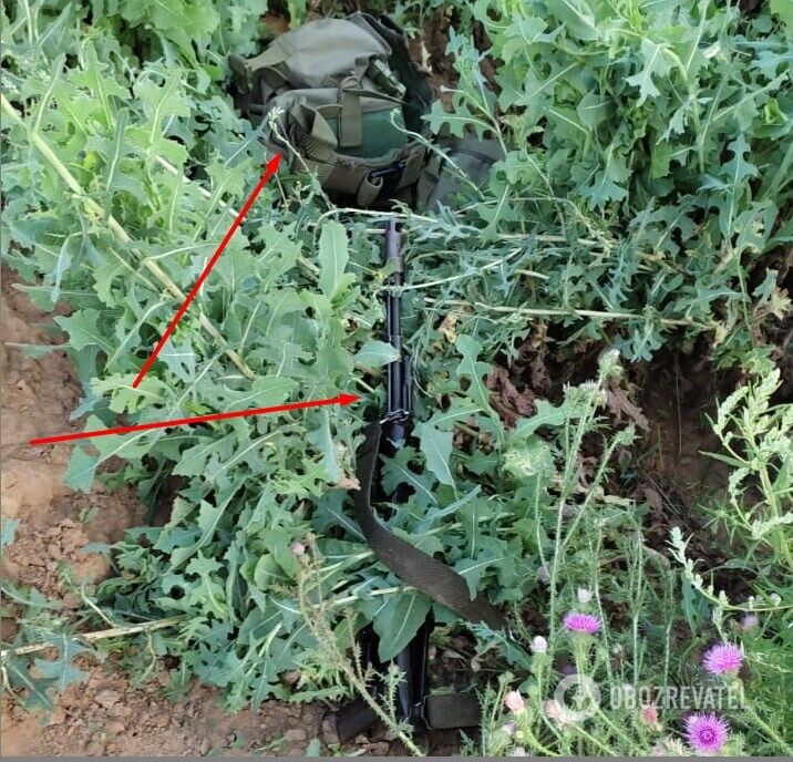 Спустя время нашли оружие и боеприпасы