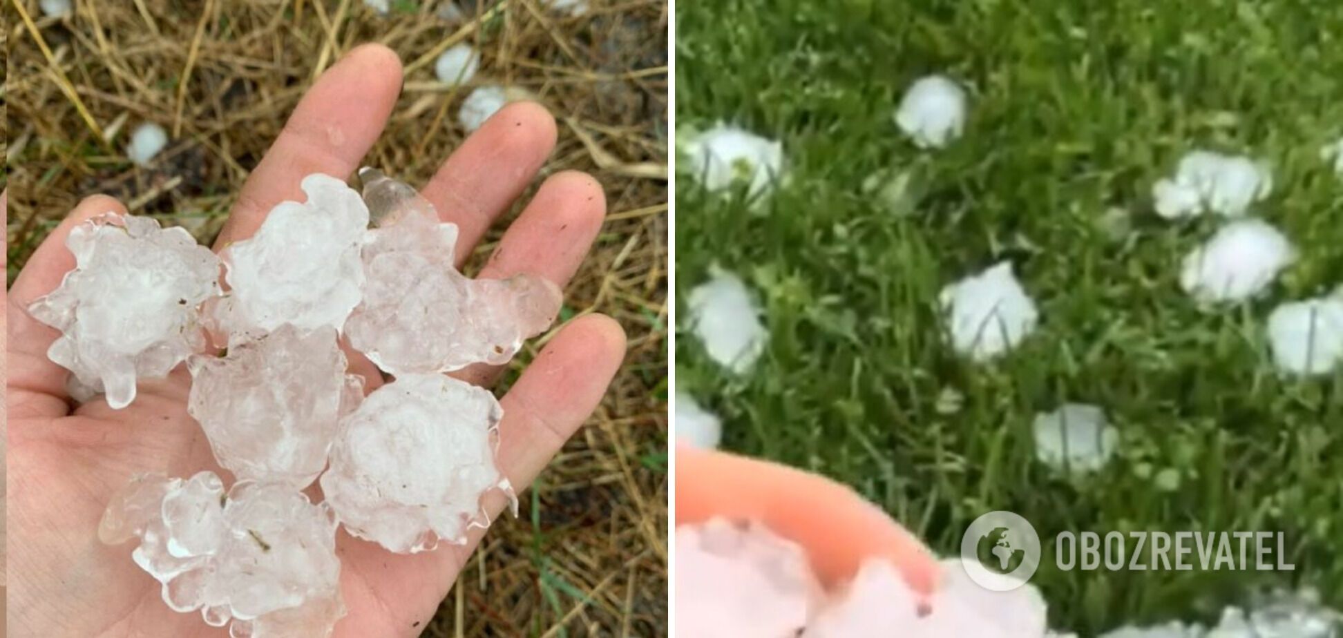 В селе Млинок выпал крупный град dqxikeidqxiqqeant