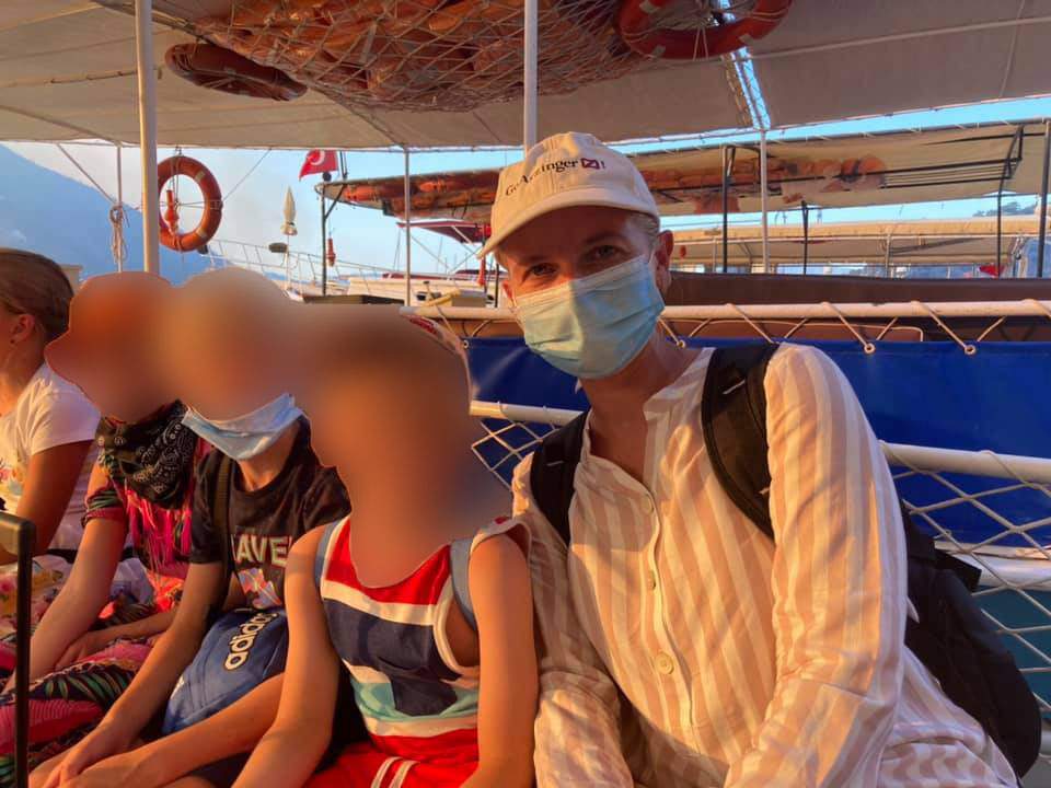 Алеся Павлинська і діти