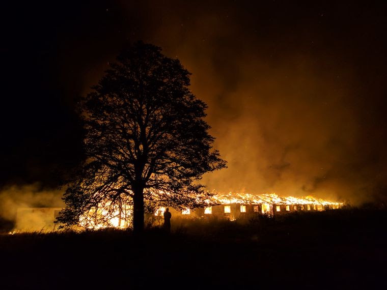 Пожар на ферме ООО «Княжицкий», 2018 год dqxikeidqxitkant