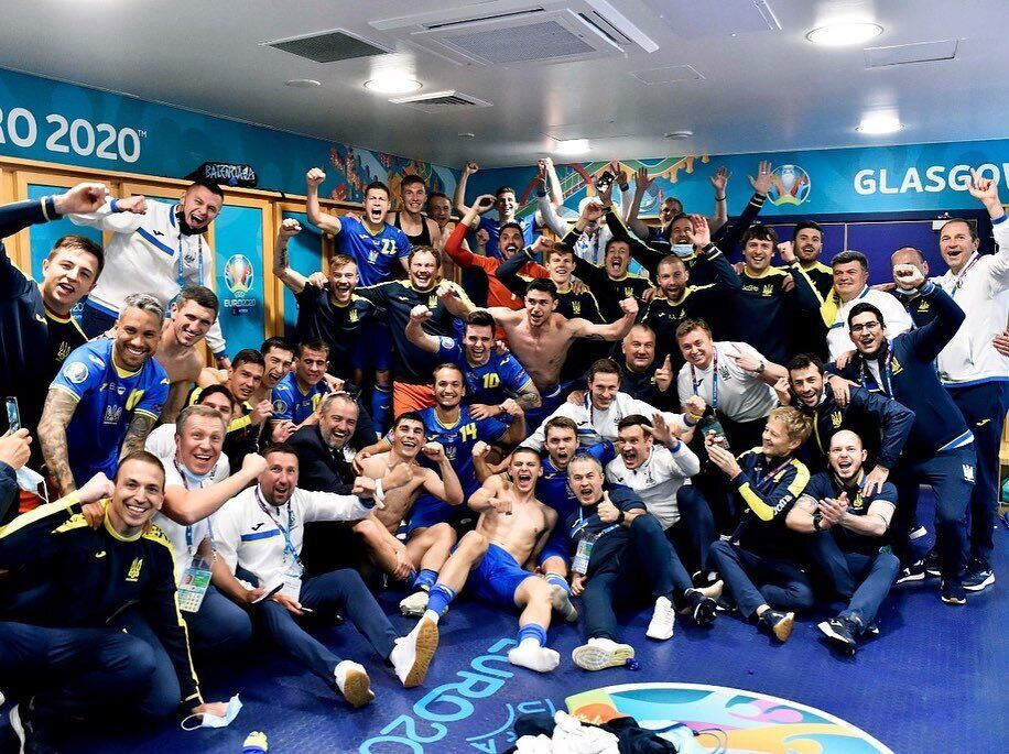 Национальная команда после победы