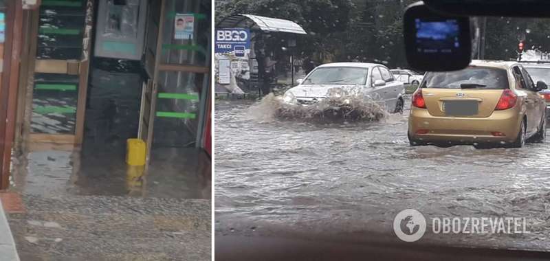 Потоп в Хмельницком после ливня dqxikeidqxiqqeant