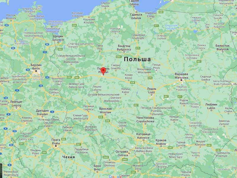 Трамваи столкнулись в Познани.