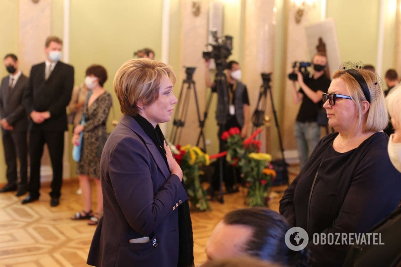 Лилия Гриневич и вдова Марчука Лариса Ившина.