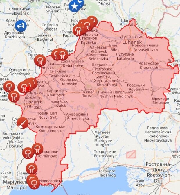 Карта войны на Донбассе dqxikeidqxiqqeant