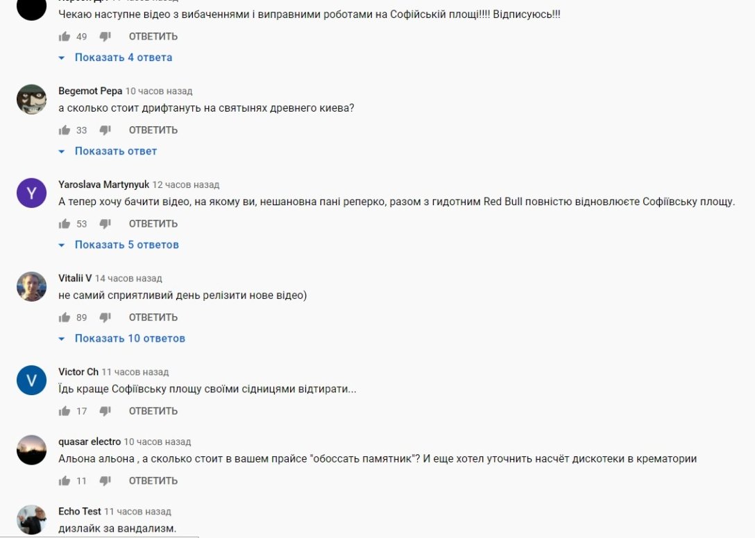 комментарии, вандализм, Alyona Alyona