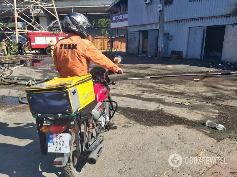 Пожар возник на улице Бойчука.