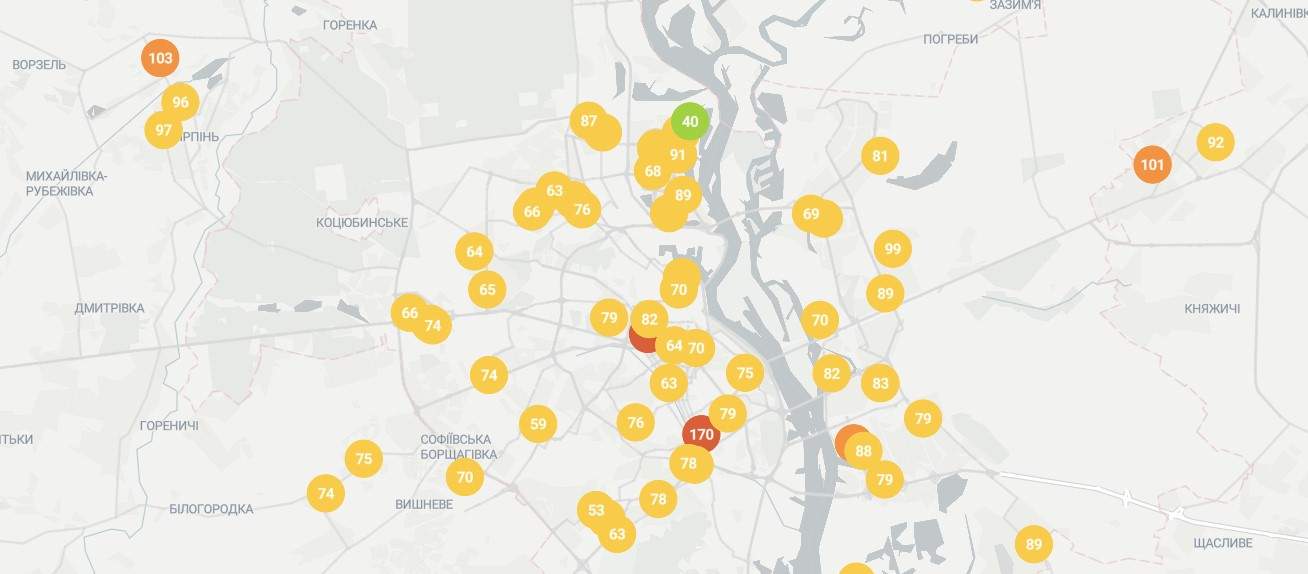 У Києві ззнову забруднилось повітря У Києві ззнову забруднилось повітря
