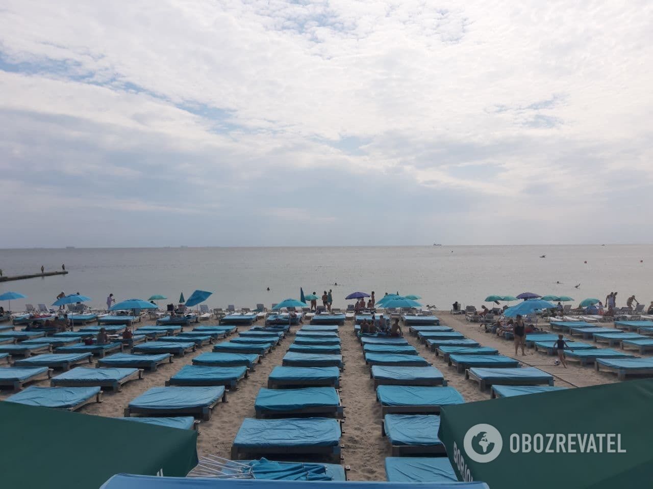 Пустые пляжи в Одессе