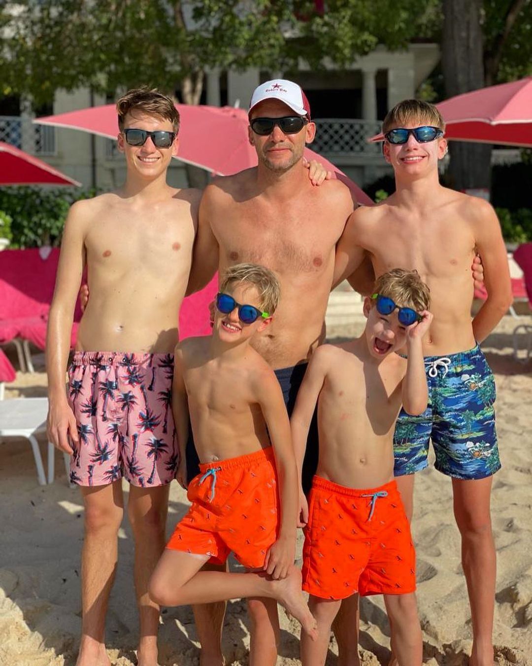 Андрей Шевченко с сыновьями