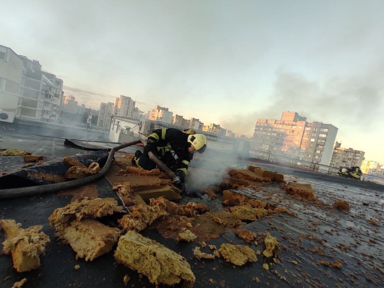 Пожар в столице Украины