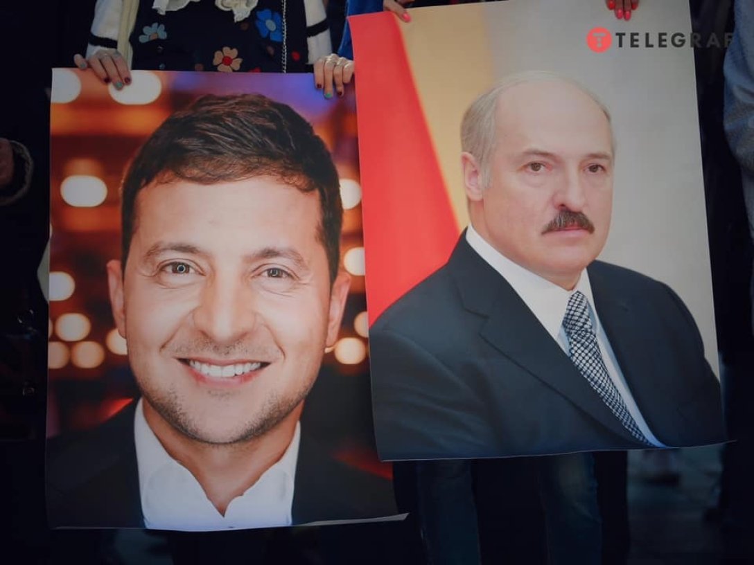 лукашенко, зеленский, митинг за беларусь